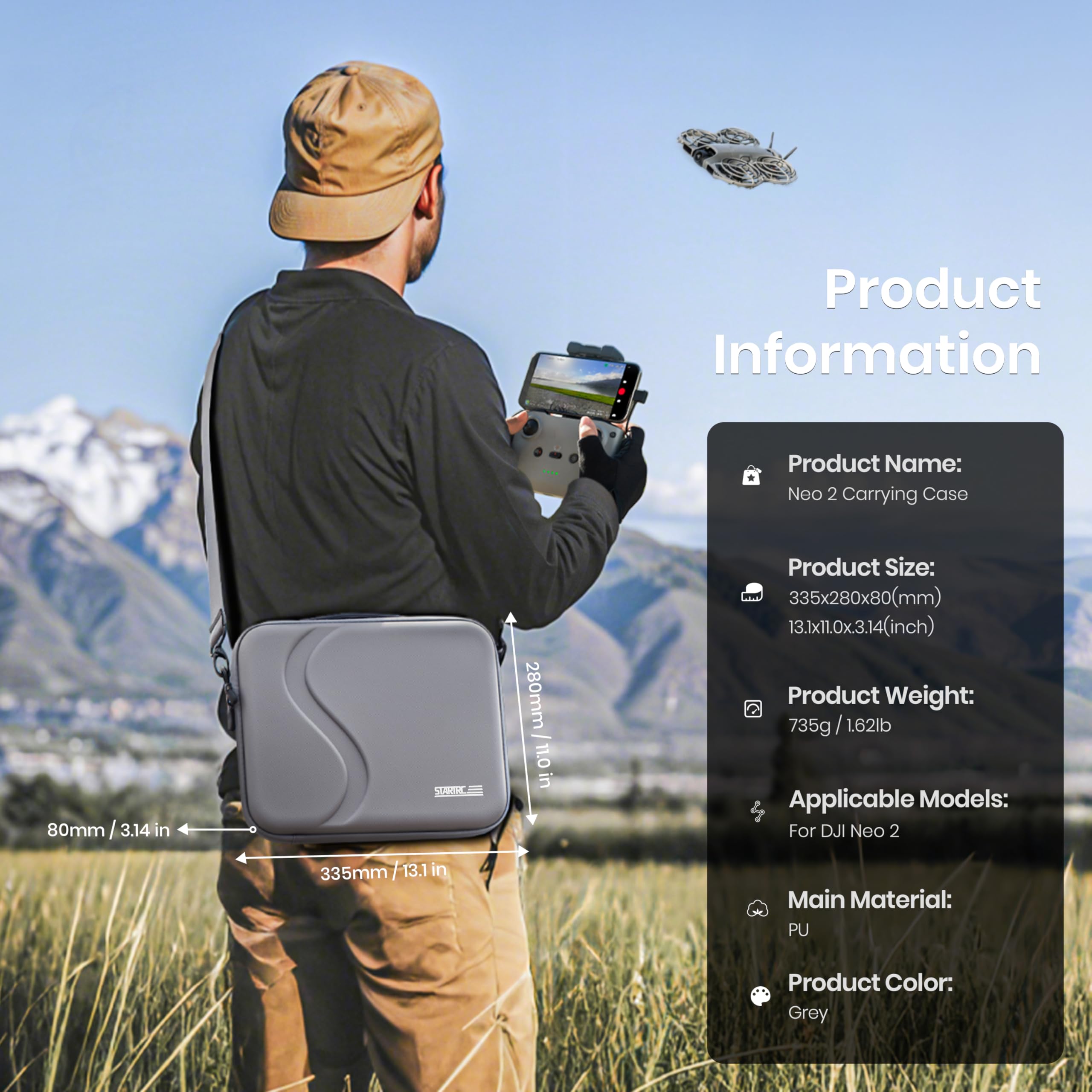 Drone Rc N3 - حقيبة حمل لإكسسوارات DJI Neo 2