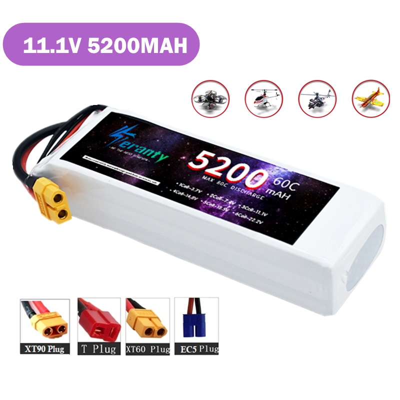 Drone Avion Rc - TERANTY 3S 5200MAH 60C بطارية ليبو