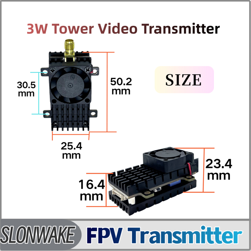 Drone Rc Controller - SLONWAKE 5.8G 3000mW محاكاة VTX FPV