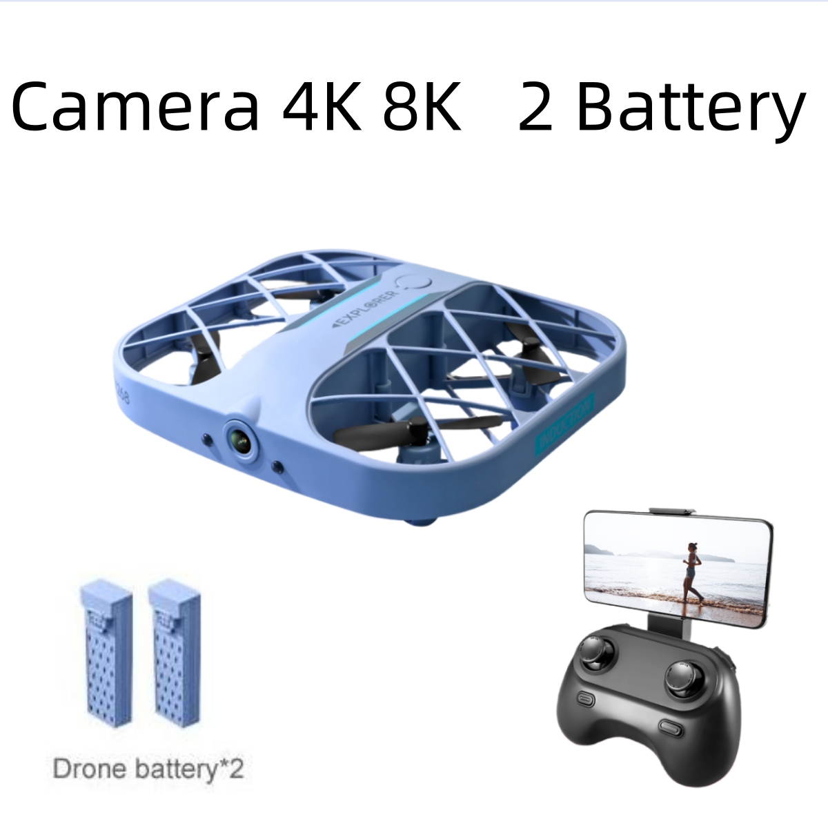 Drone Ae Rc - طائرة JJRC H107 FPV RC بدون