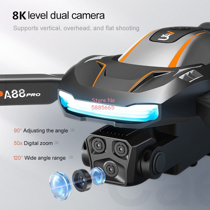 8K التصوير الجوي تحديد المواقع - مراجعة Drone Rc Cable وسعره