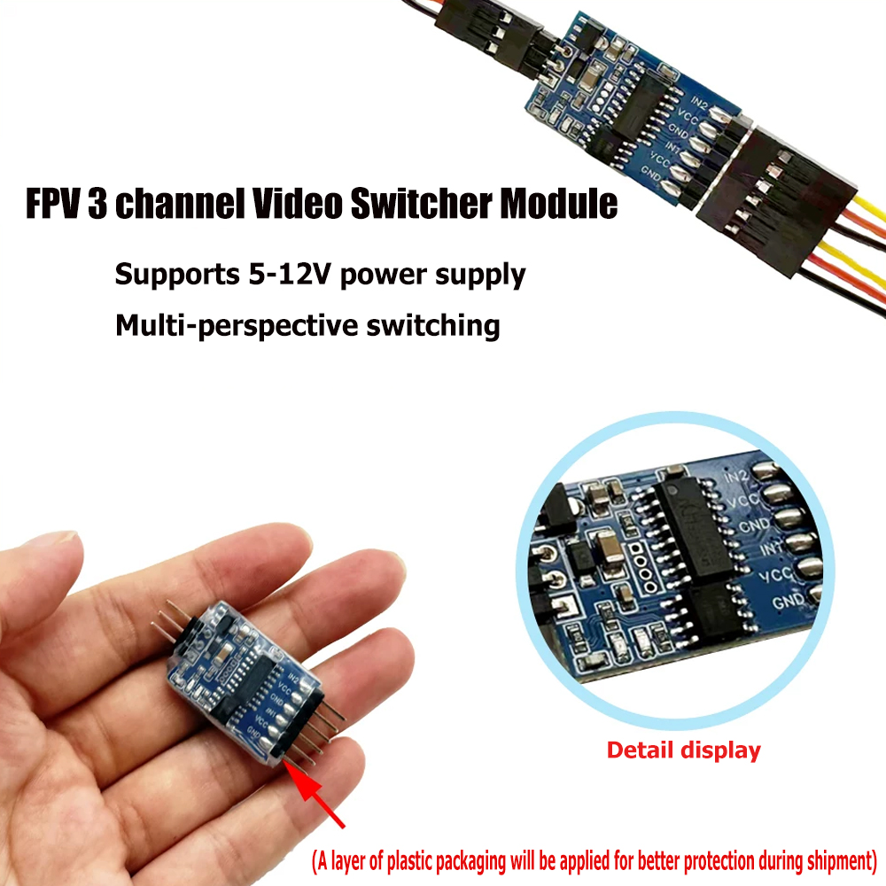 وحدة تبديل فيديو ثلاثية القنوا - مراجعة Drone Rc Controller وسعره