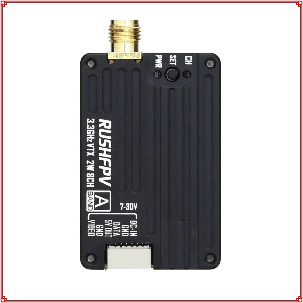 جهاز إرسال RUSHFPV 3.3G 2W VTX - مراجعة Drone Rc Controller وسعره