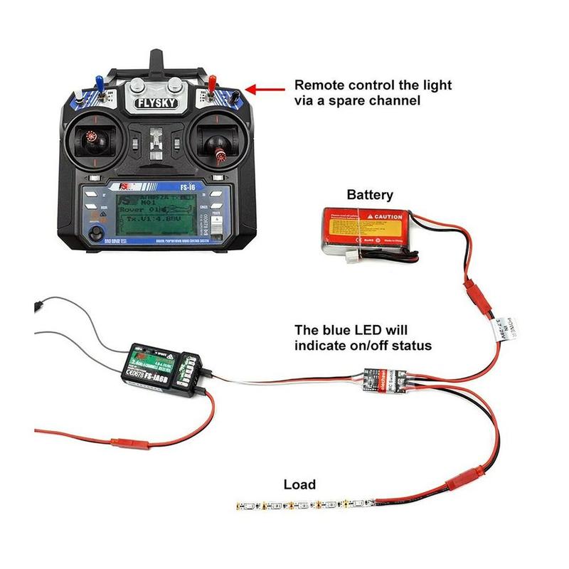 مفتاح إلكتروني عالي التيار 2-2 - مراجعة Drone Switch Rc وسعره