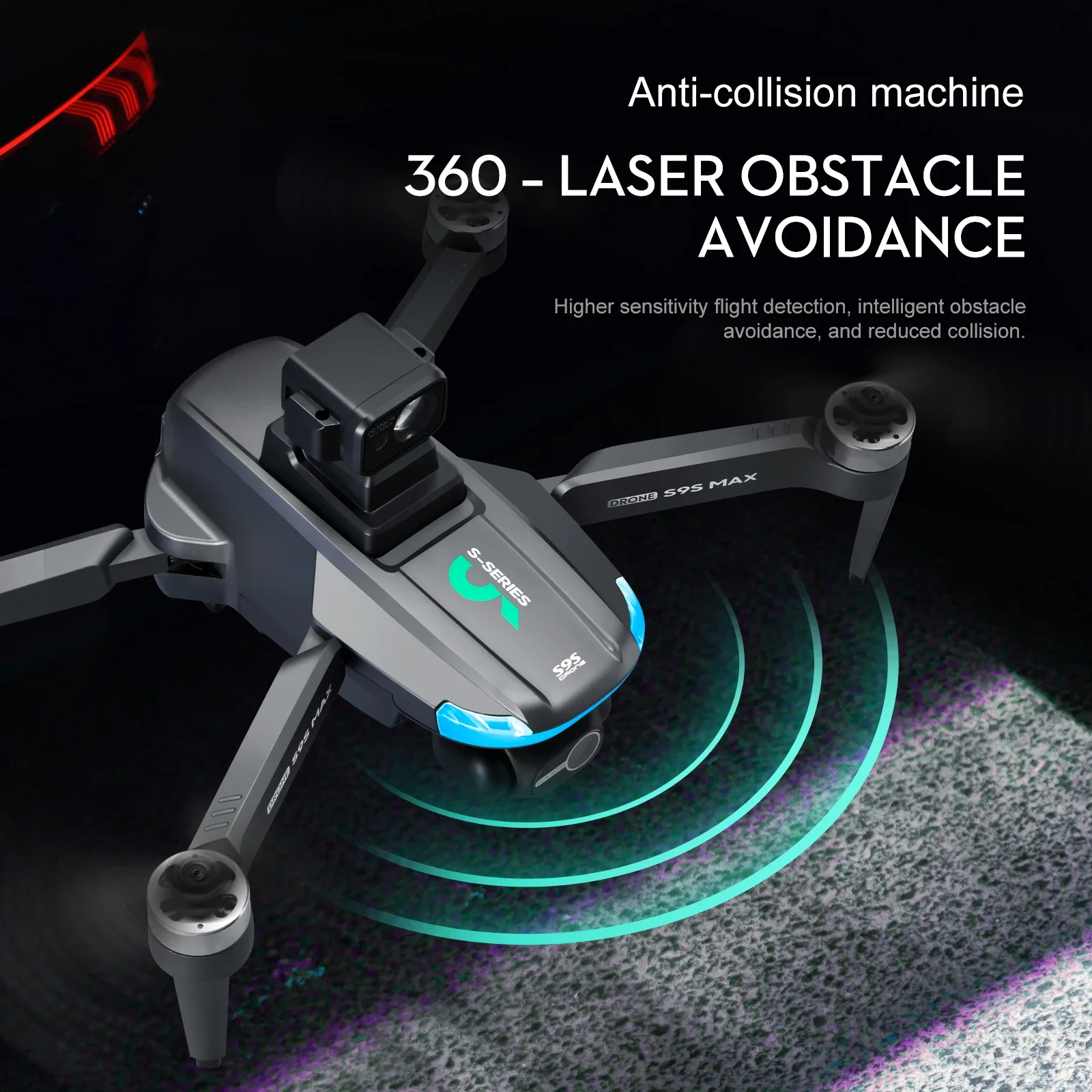 جديد S9S ماكس طائرة صغيرة بدون - مراجعة Drone Rc Harness وسعره