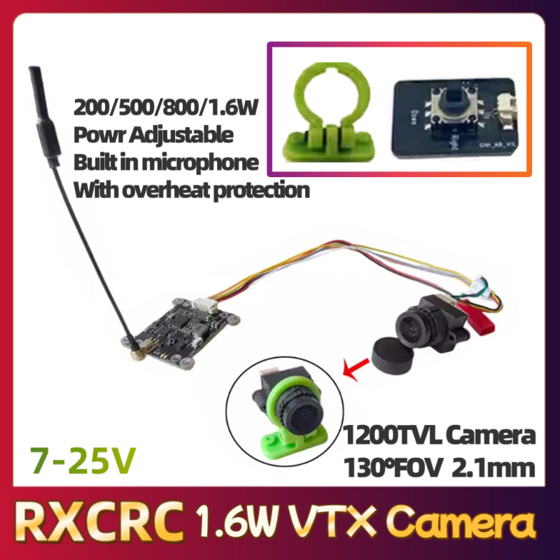 RXCRC 5.8G وحدة 48CH 1.6W VTX  - مراجعة Drone Rc Controller وسعره