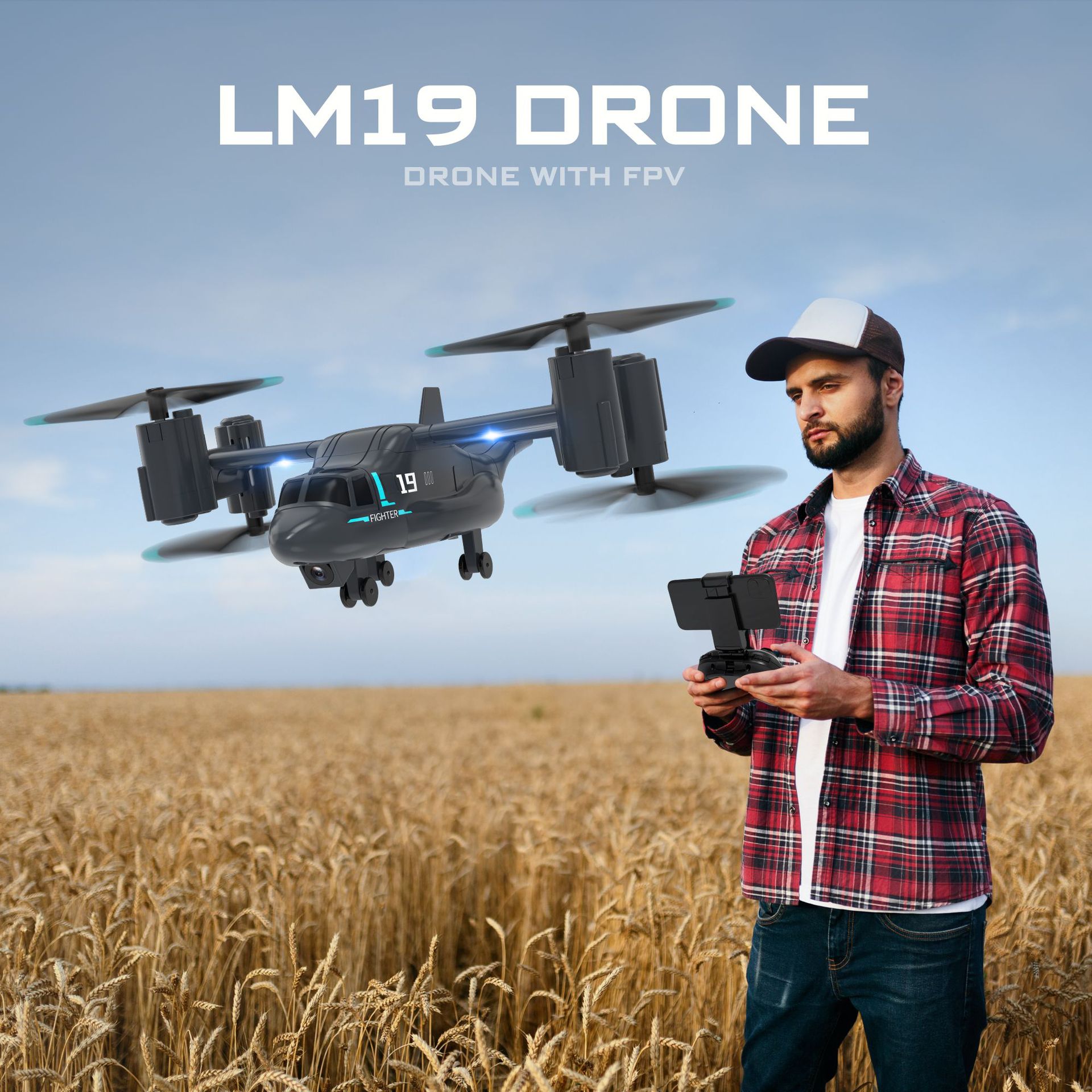 طائرة هليكوبتر JJRC LM19 مع كا - مراجعة Drone Rc Fpv Manual وسعره