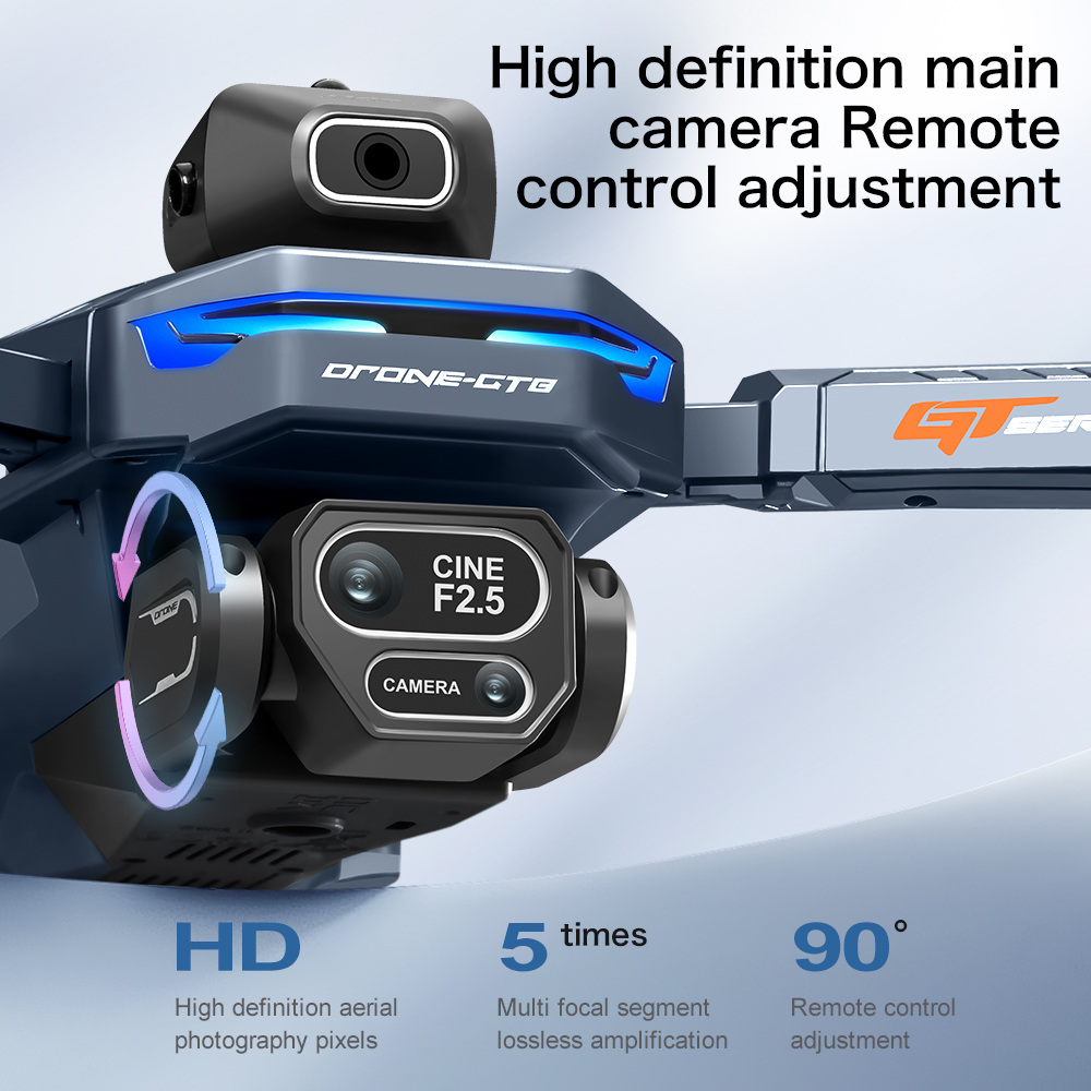 طائرة بدون طيار GT8 HD الجديدة - مراجعة Drone Rc Harness وسعره