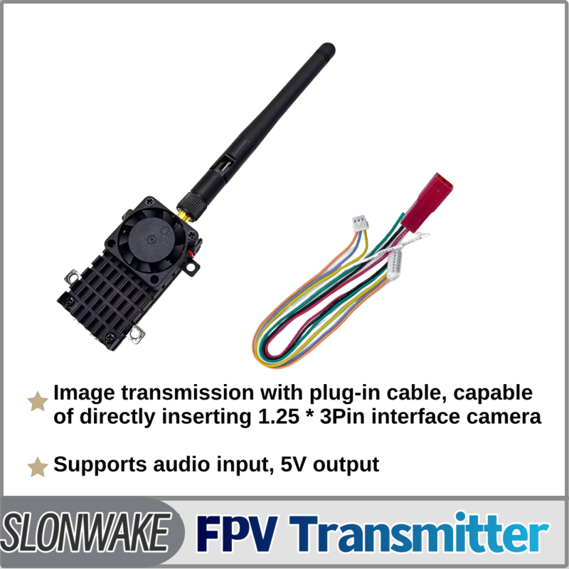 SLONWAKE 5.8G 3000mW محاكاة VT - مراجعة Drone Rc Controller وسعره