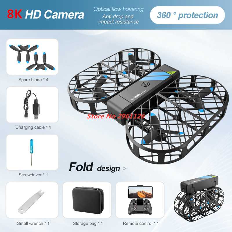 طائرة درون صغيرة جديدة تعمل با - مراجعة Drone Rc Fpv Manual وسعره